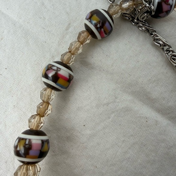 Vtg Y2K Beaded Sequin Purse Evening Bag Top Handle Cross Body Guess Collection - Picture 5 of 14